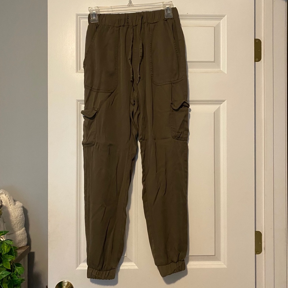 Green joggers